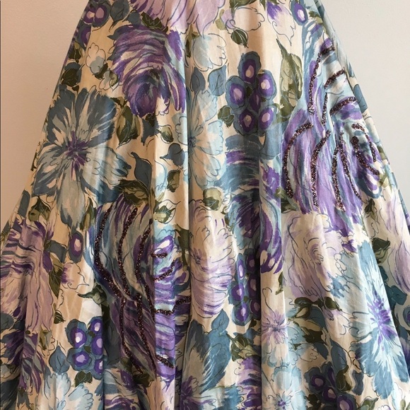 Vintage 1950’s Wilroy Rose Print Circle Skirt - Picture 2 of 8